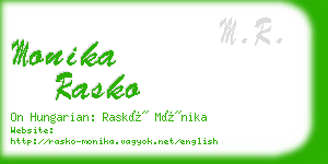 monika rasko business card